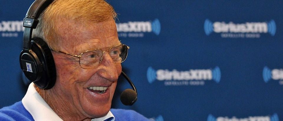ORLANDO, FL - JANUARY 27: Lou Holtz at the SiriusXM PGA Tour Radio broadcast at the 2016 PGA Merchandise Show at Orange County Convention Center on January 27, 2016 in Orlando, Florida. (Photo by Gerardo Mora/Getty Images for SiriusXM)
