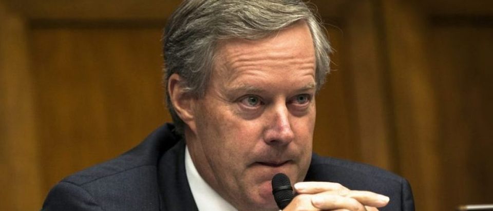 Rep. Mark Meadows (R-NC) questions IRS Commissioner John Koskinen as he testifies before the House Oversight and Government Reform Committee in Washington Monday June 23, 2014. REUTERS/James Lawler Duggan