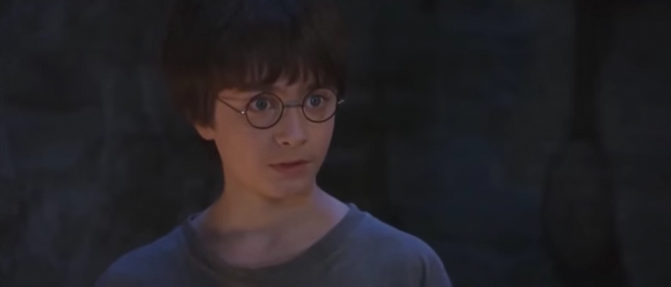 Harry finds out he's a wizard (YouTube screenshot/Warner Bros)