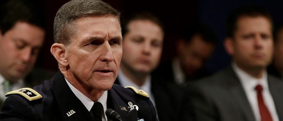 Defense Intelligence Agency director U.S. Army Lt. General Michael Flynn testifies before the House Intelligence Committee on "Worldwide Threats" in Washington February 4, 2014. REUTERS/Gary Cameron/File photo