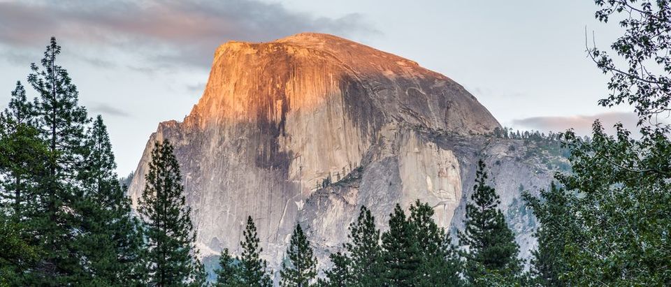 A view of Half-Dome from Yosemite National Park village. (Photo: Shutterstock)