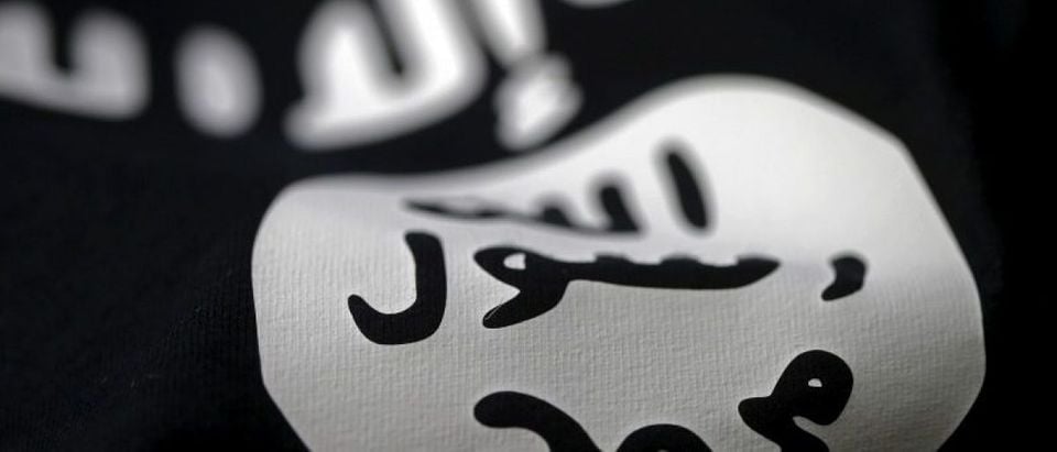 A picture illustration of an Islamic State flag