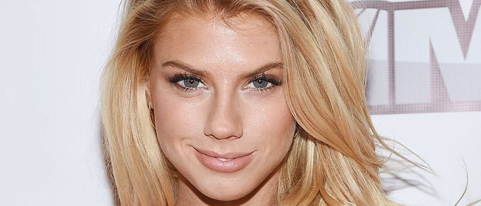 Model Charlotte McKinney attends MSG Networks Original Programming Party at Madison Square Garden on February 5, 2015 in New York City