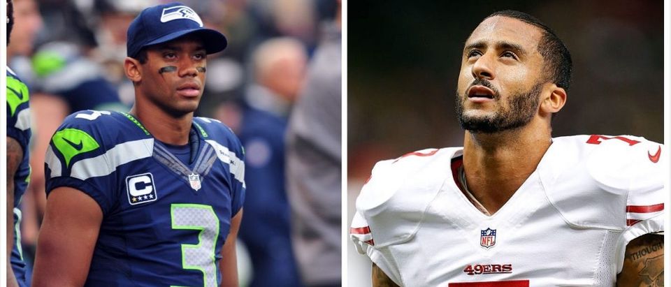 Colin Kaepernick, Russell Wilson (Credit: Getty Images)
