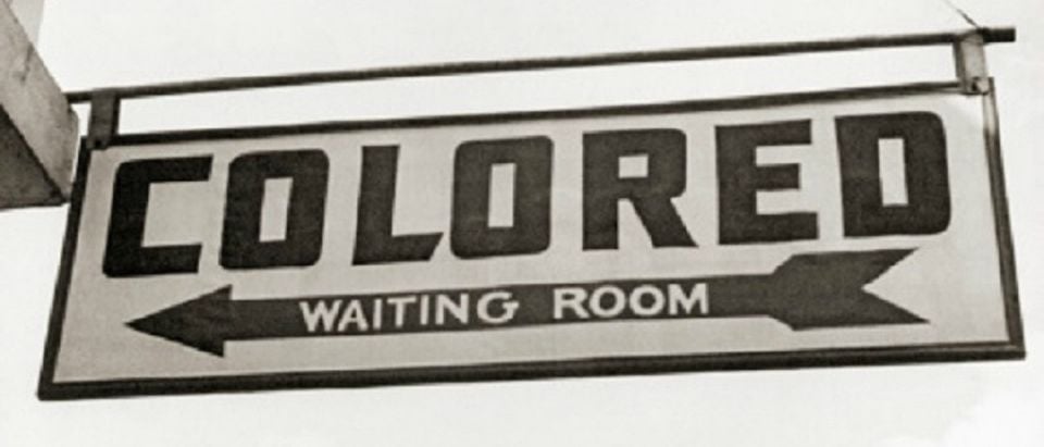 segregation colored waiting room sign Getty Images