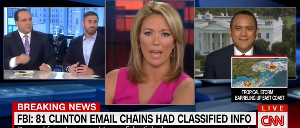 CNN anchor Brooke Baldwin, learning that Hillary Clinton's aides really did smash phones with hammers. [CNN screengrab/https://www.youtube.com/watch?v=TwiMjLX_ABQ&feature=youtu.be]