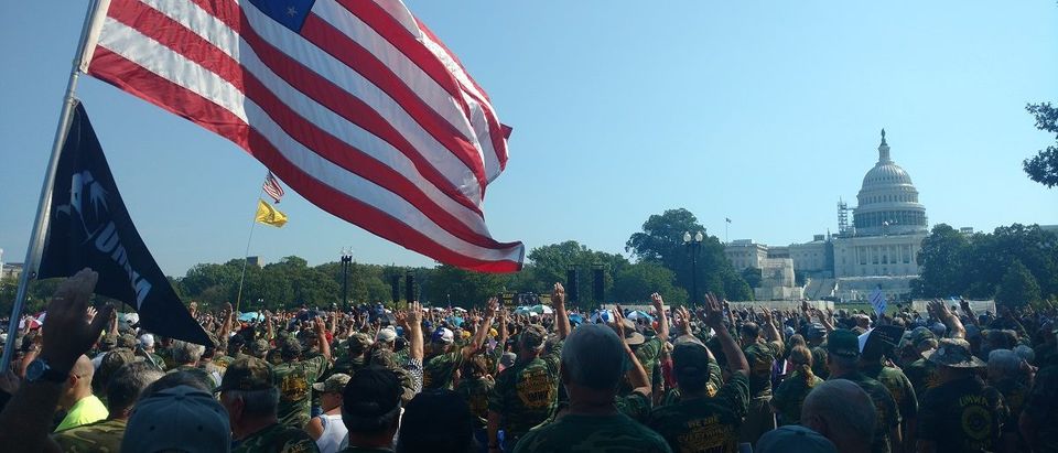 Coal miners protest at U.S. Capitol. (Steve Birr/TheDCNF)