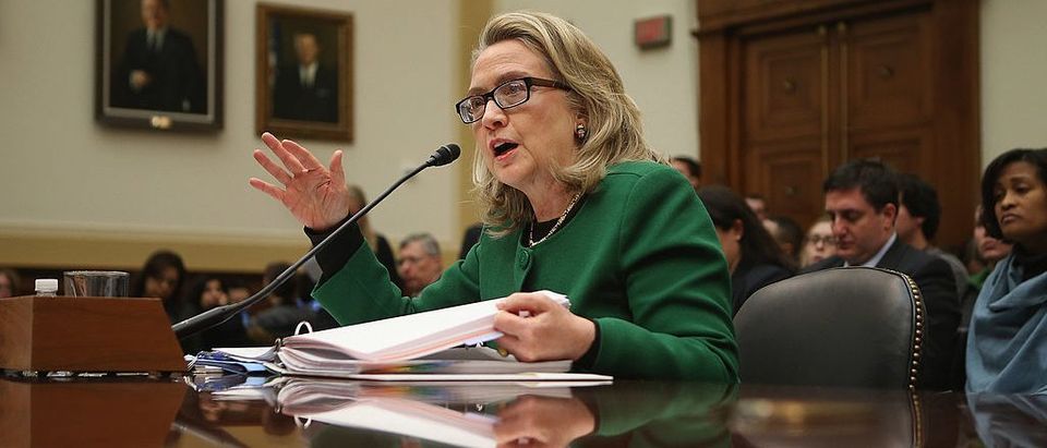 Hillary Clinton testifies before the House Foreign Affairs Committee on Capitol Hill January 23, 2013 in Washington, DC (Getty Images)