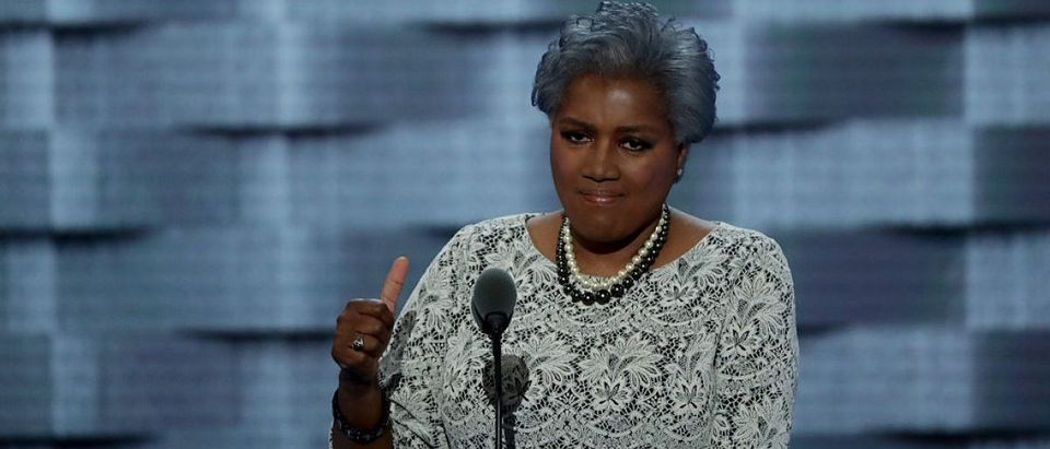 PHILADELPHIA, PA - JULY 26, 2016: Interim chair of the Democratic National Committee, Donna Brazile delivers remarks on the second day of the Democratic National Convention at the Wells Fargo Center. (Photo by Alex Wong/Getty Images)