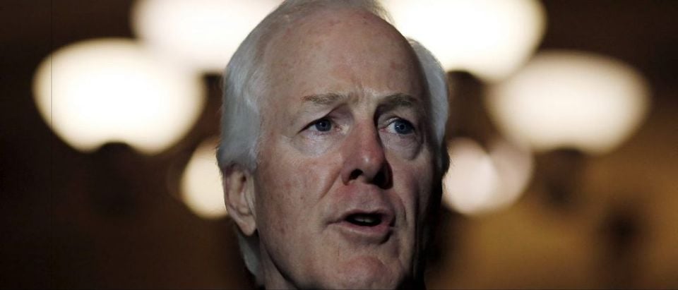 Senator John Cornyn (R-TX) speaks during a news conference following party policy lunch meeting Reuters/Carlos Barria
