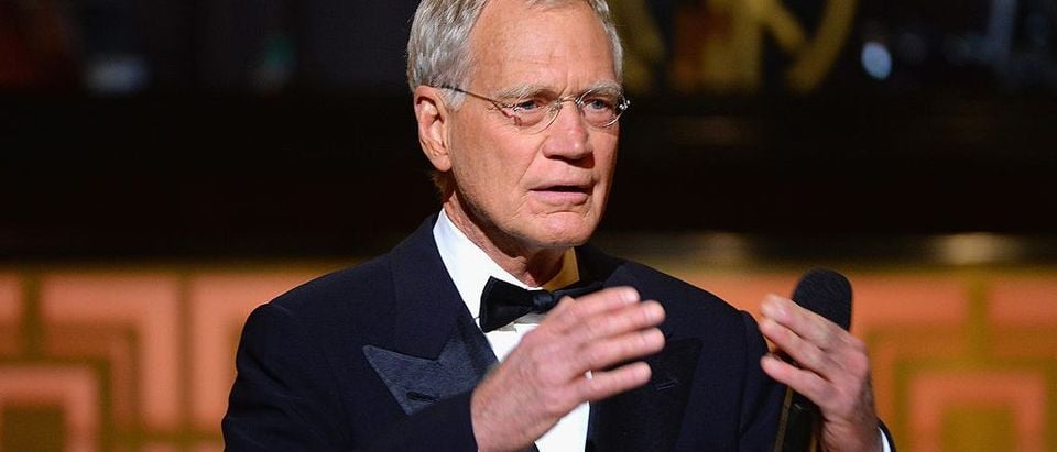 David Letterman speaks onstage at Spike TV's "Don Rickles: One Night Only" on May 6, 2014 in New York City. (Photo by Theo Wargo/Getty Images for Spike TV)