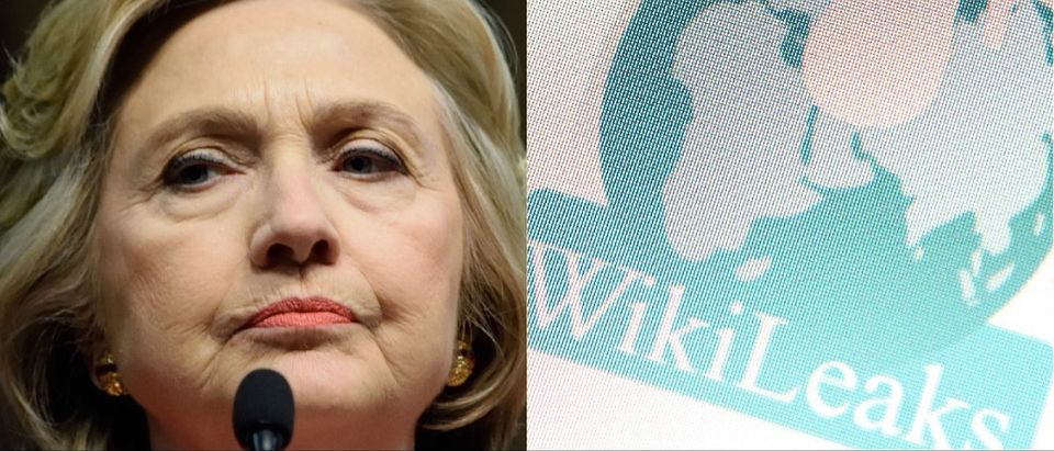 Hillary Clinton: Evan El-Amin/Shutterstock.com, Wikileaks Logo, haak78/Shutterstock.com