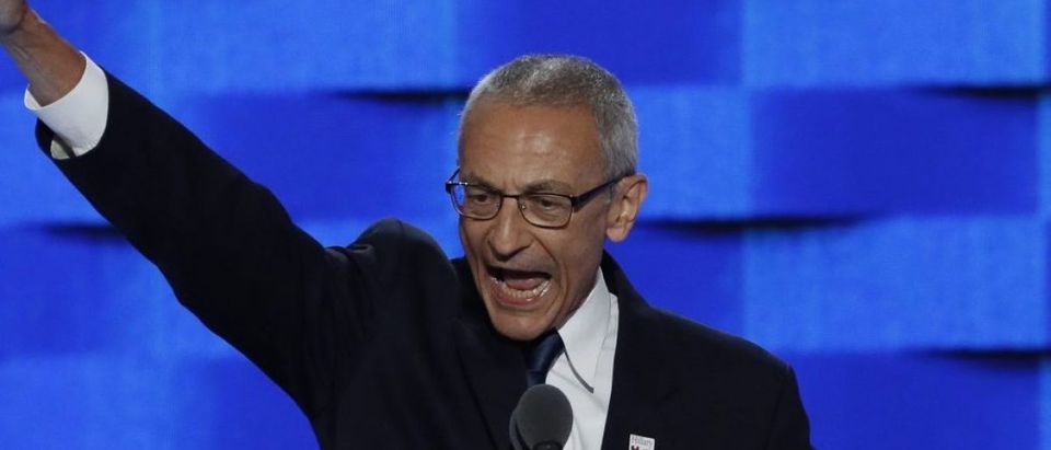 Hillary Clinton Campaign Chair John Podesta speaks at the Democratic National Convention in Philadelphia