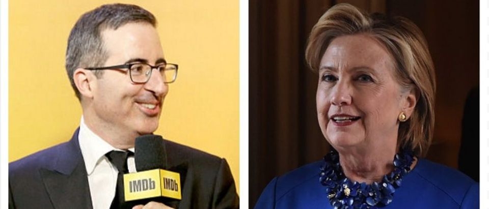 John Oliver, Hillary Clinton (Getty Images)