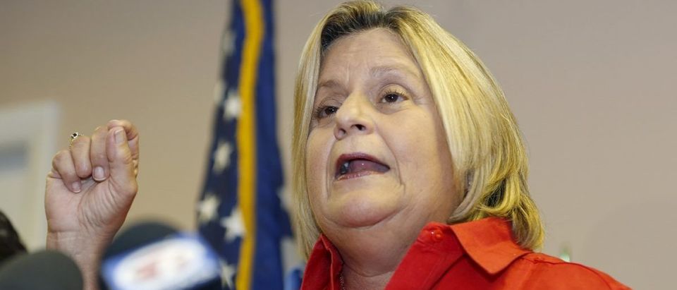 U.S. Rep. Ileana Ros-Lehtinen (R-FL) speaks at a news conference at her office in Miami, Florida August 12, 2015. Ros-Lehtinen called the opening of a U.S. embassy in Cuba a "diplomatic charade rewarding the tyrannical Castro regime.", local media reported. REUTERS/Joe Skipper