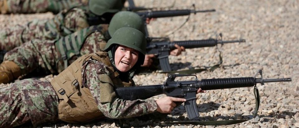 The Wider Image: Training Afghanistan's women soldiers