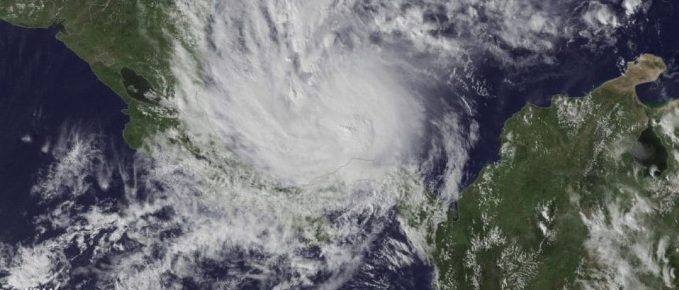 Hurricane Otto is pictured in this satellite handout photo