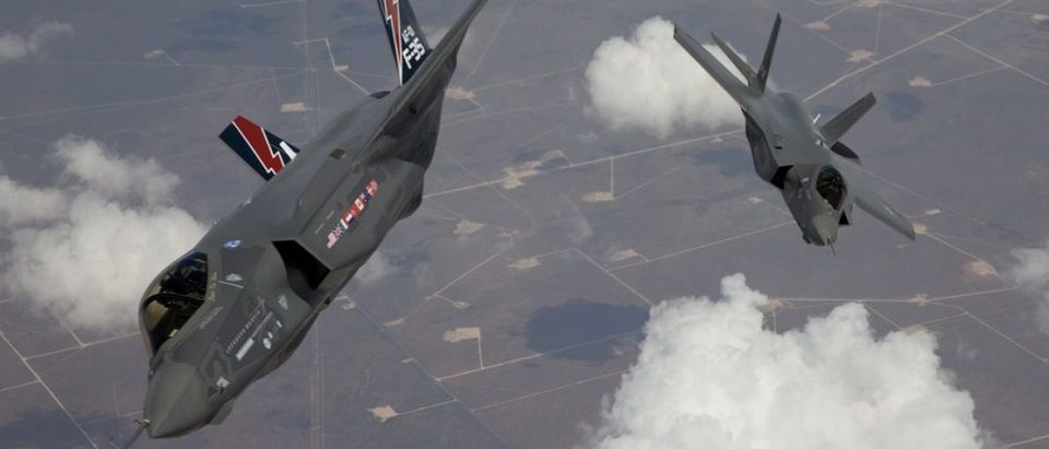File photo of the F-35 Lightning II planes arriving at Edwards Air Force Base in California