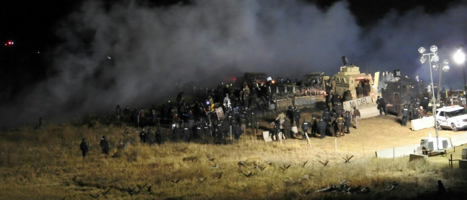 Protests at Dakota Access Pipeline (Photo Courtesy: Morton Count Sheriff's Dept.)