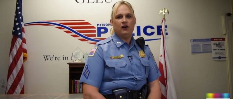 Washington D.C. police officer Jessica Hawkins [NBC4 screengrab/http://www.nbcwashington.com/news/local/Transgender-Police-Officer-Unifies-Washington-DC-Community-Jessica-Hawkins-405483985.html]