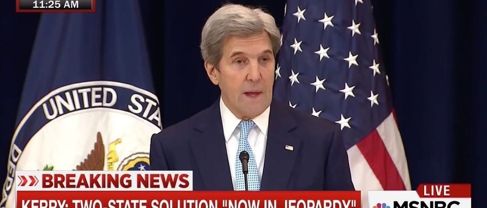 Kerry Tells Israel To Pick Being Democratic Or Jewish -- 'It Cannot Be Both'