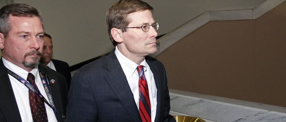 Acting CIA Director Michael Morell leaves the closed Senate Intelligence Committee meeting on Capitol Hill in Washington