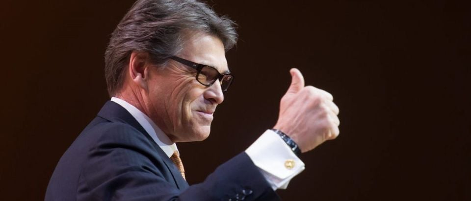 Texas Governor Rick Perry speaks at the Conservative Political Action Conference (CPAC). (Christopher Halloran / Shutterstock.com)