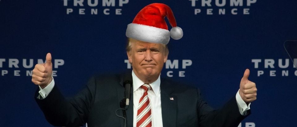 Santa Trump (Getty Images, photoshop: The Daily Caller)