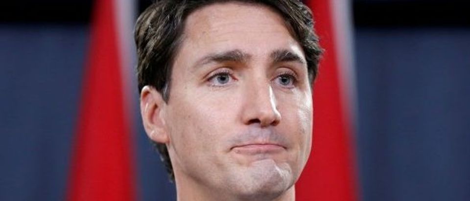 File photo of Canada's Prime Minister Justin Trudeau taking part in a news conference in Ottawa