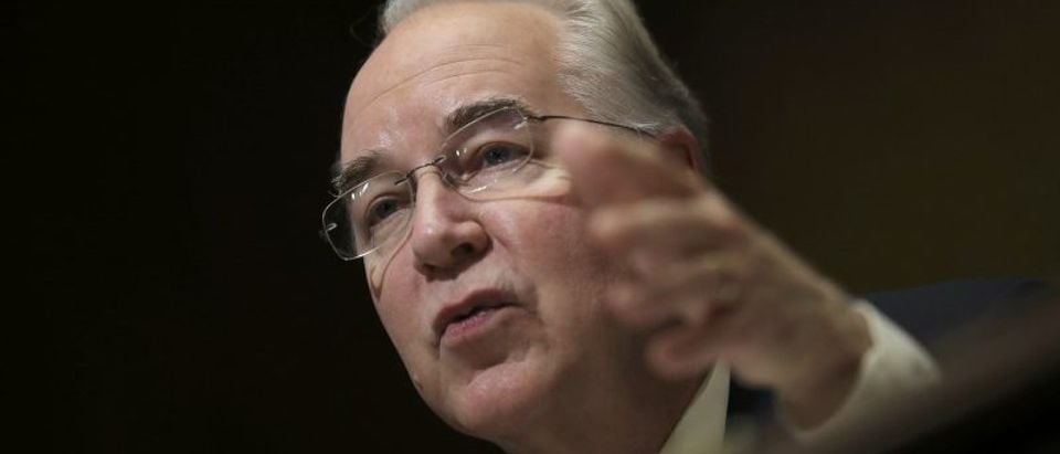U.S. Rep. Price testifies before Senate Finance Committee confirmation hearing on Capitol Hill in Washington