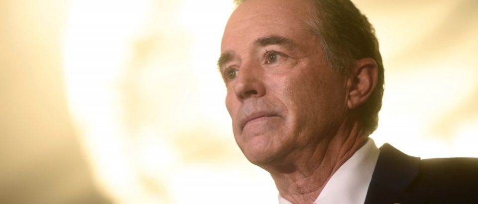 U.S. Representative Chris Collins is interviewed during the 2017 "Congress of Tomorrow" Joint Republican Issues Conference in Philadelphia, Pennsylvania, U.S.