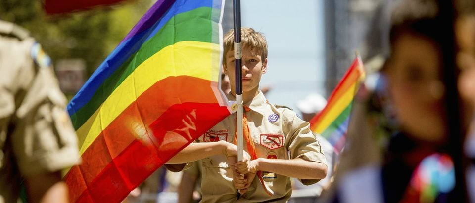 Boy Scouts gay pride parade Reuters/Noah Berger
