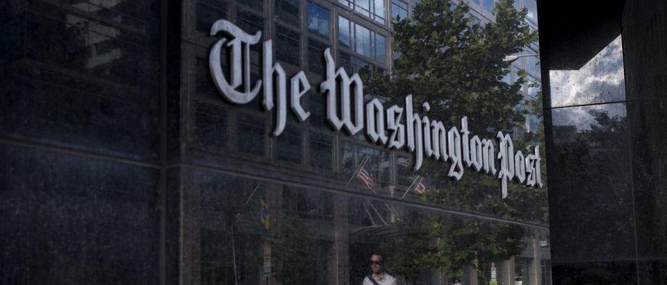The Washington Post's lobby. BRENDAN SMIALOWSKI/AFP/Getty Images