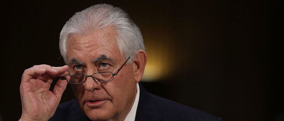 Senate Confirmation Hearing Held For Rex Tillerson To Become Secretary Of State