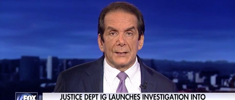 Watch Charles Krauthammer S Last Appearance On Fox News The Daily Caller