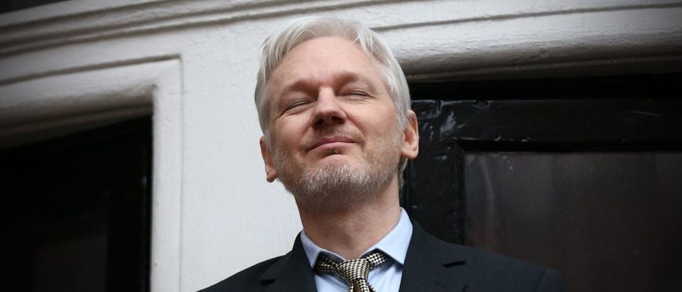 Wikileaks founder Julian Assange squints in the sunlight as he prepares to speak from the balcony of the Ecuadorian embassy where he continues to seek asylum following an extradition request from Sweden in 2012, on February 5, 2016 in London, England. The United Nations Working Group on Arbitrary Detention has insisted that Mr Assange's detention should be brought to an end. Carl Court/Getty Images.
