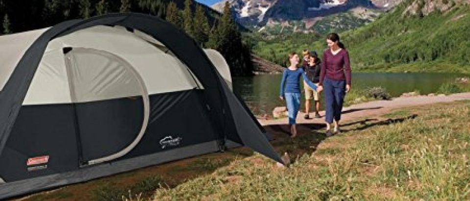 There is a big sale on Coleman tents today (Photo via Amazon)