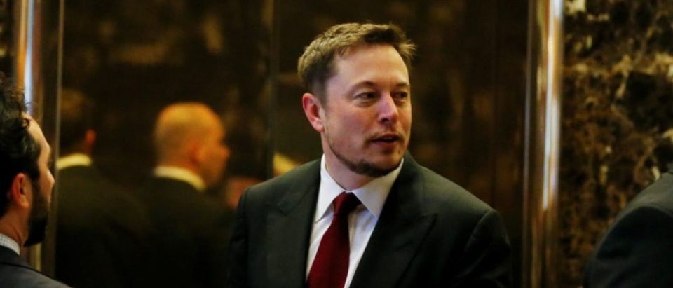 Tesla Chief Executive, Elon Musk enters the lobby of Trump Tower in Manhattan, New York, U.S., January 6, 2017. REUTERS/Shannon Stapleton