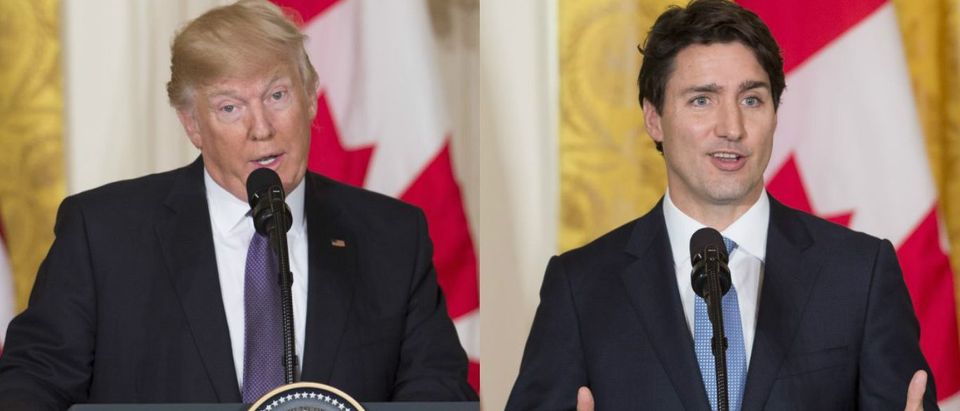 Justin Trudeau And Donald Trump (Photos: Getty Images)