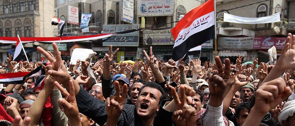 Yemenis protest against the regime of Pr