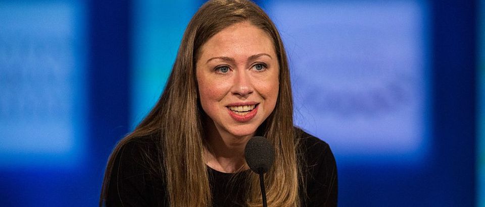 Chelsea Clinton speaks at the Clinton Global Initiative' closing session on September 29, 2015 in New York City. The Clinton Global Initiative, happening simultaneously with the United Nations General Assembly, invites leaders from politics, business and culture to discuss world issues. (Photo by Andrew Burton/Getty Images)