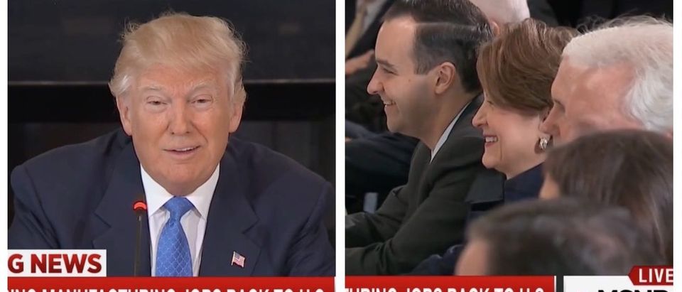 Trump Jokes About Hillary In Meeting With Manufacturing CEOs VIDEO 
