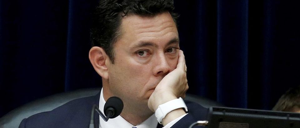 House Oversight and Government Reform Chairman Chaffetz listens during committee hearing on Capitol Hill in Washington