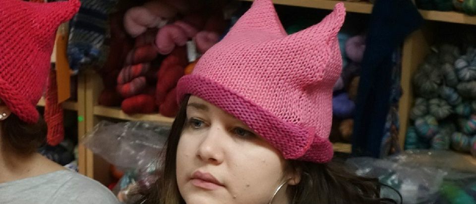 womens march pussy hat Getty Images/William Edwards