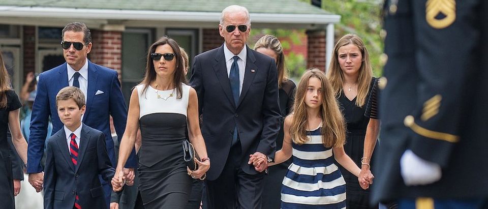 Vice President Joe Biden and family attend funeral services for former Delaware Attorney General Beau Biden, son of Vice President Biden, at St. Anthony of Padua Church in Wilmington