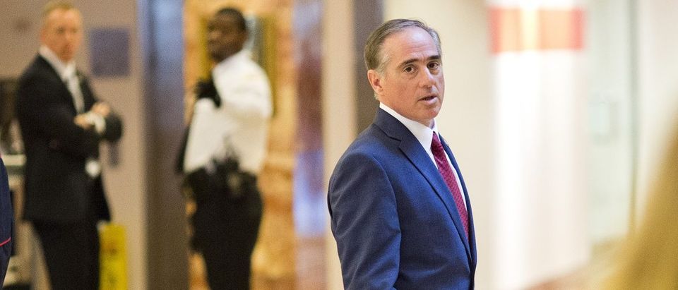 David Shulkin, Under Secretary of Health for the US Department of Veterans Affairs, leaves Trump Tower in New York City, New York on January 9, 2017. Dominick Reuter/AFP/Getty Images.