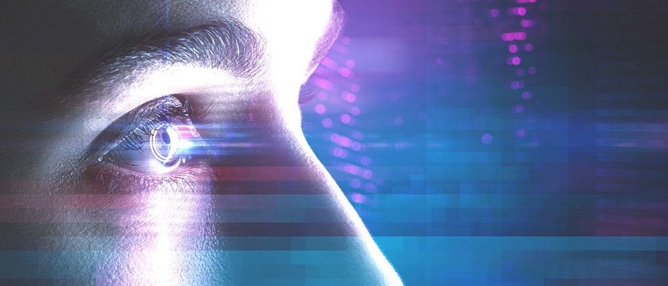 Eye-scanning and facial recognition technology. [Shutterstock - lassedesignen]