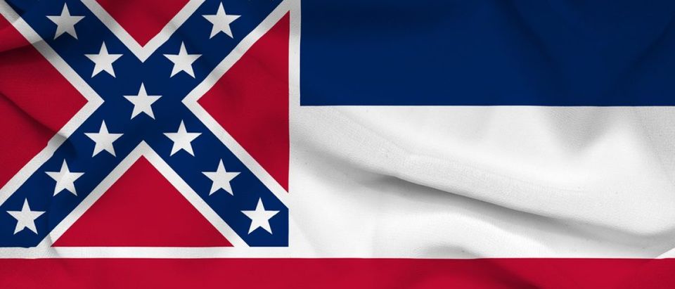 A Mississippi Senate bill would grant two public colleges a tax exemption if they fly the state flag, which is currently flown by none of the eight public colleges because it features the Confederate battle flag.(Shutterstock)