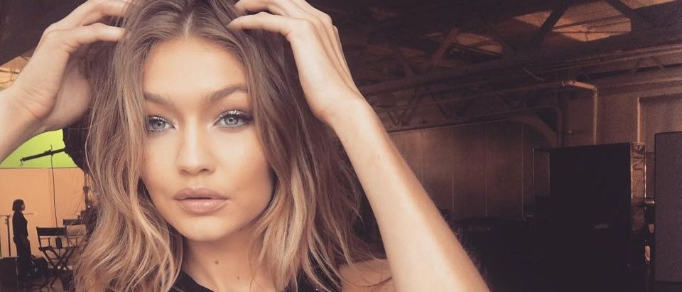 Photos Gigi Hadid Rocks Red Leather In New Fashion Shoot