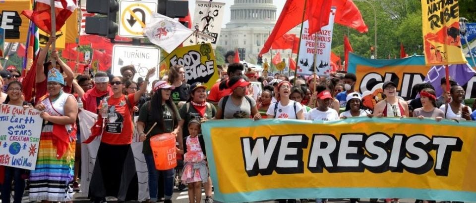 Demonstrators gather for People's Climate March in Washington